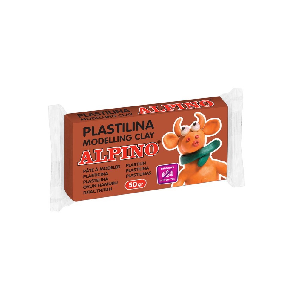 Plastilinas ALPINO 50g rudas