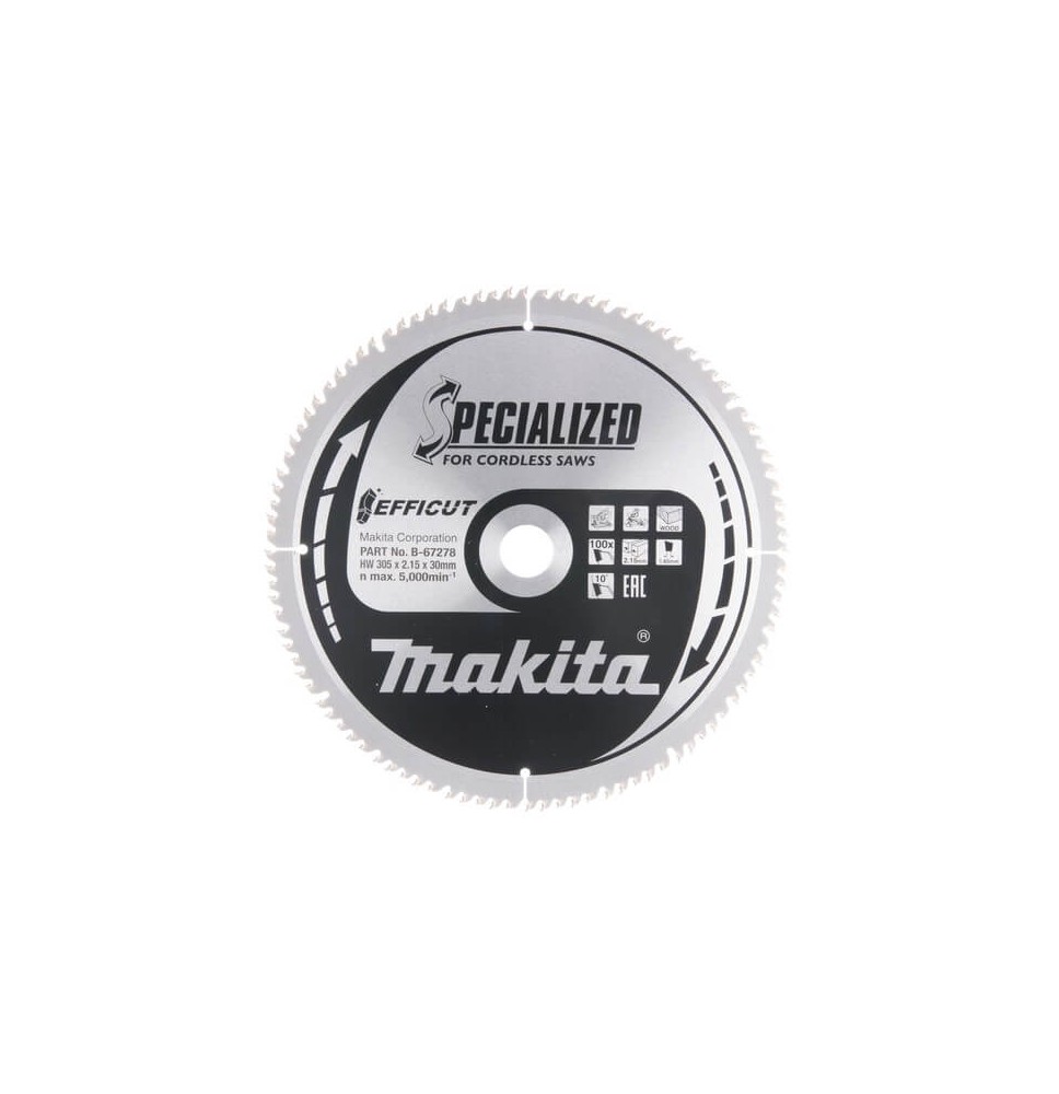 Pjovimo diskas MAKITA Efficut 305x30x2,15mm T100