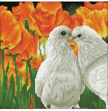 Deimantinė mozaika KISSING DOVES 30,5x30,5