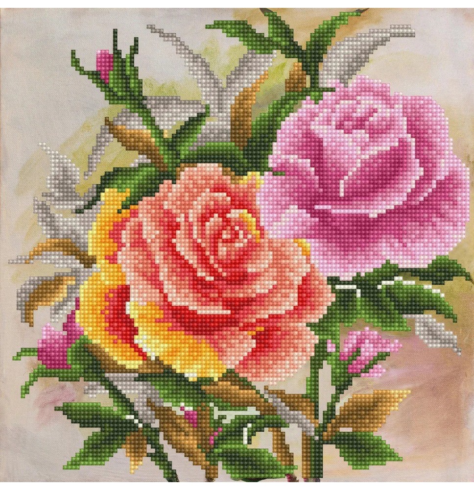 Deimantinė mozaika TEATIMESS ROSES 32x32