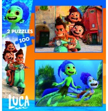 2 dėlionės (puzzle) 2x100 LUCA DISNEY PIXAR 6-8metų