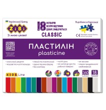 Plastilinas CLASSIC KIDS Line 18sp 360g