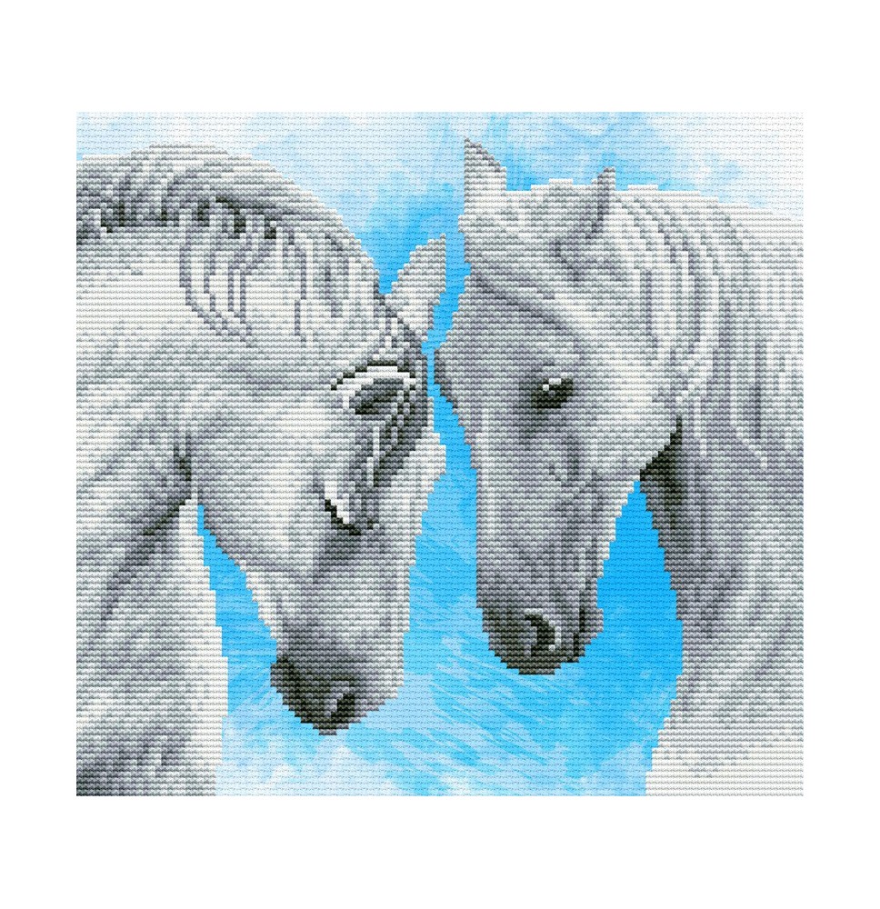 Siuvinėjimo kryželiu rinkinys HORSE PRAYER 27,70x26