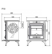 Ketaus krosnelė KAWMET P10 6.8 kW ECO