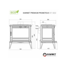 Ketaus krosnelė KAWMET Premium PROMETEUS S11 ECO