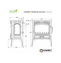 Ketaus krosnelė KAWMET Premium SELENA S14 ECO