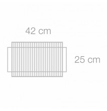 Nerūdijančio plieno grotelės 42 cm Martinsen