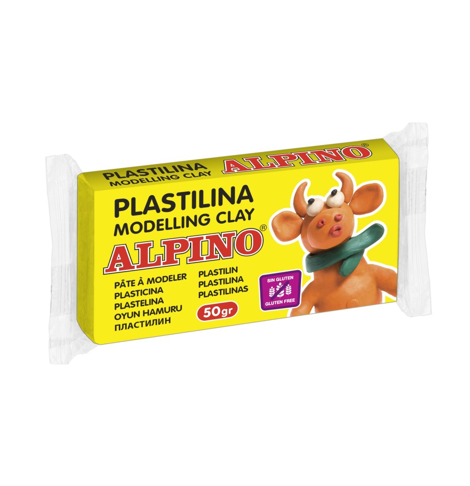 Plastilinas ALPINO 50g geltonas