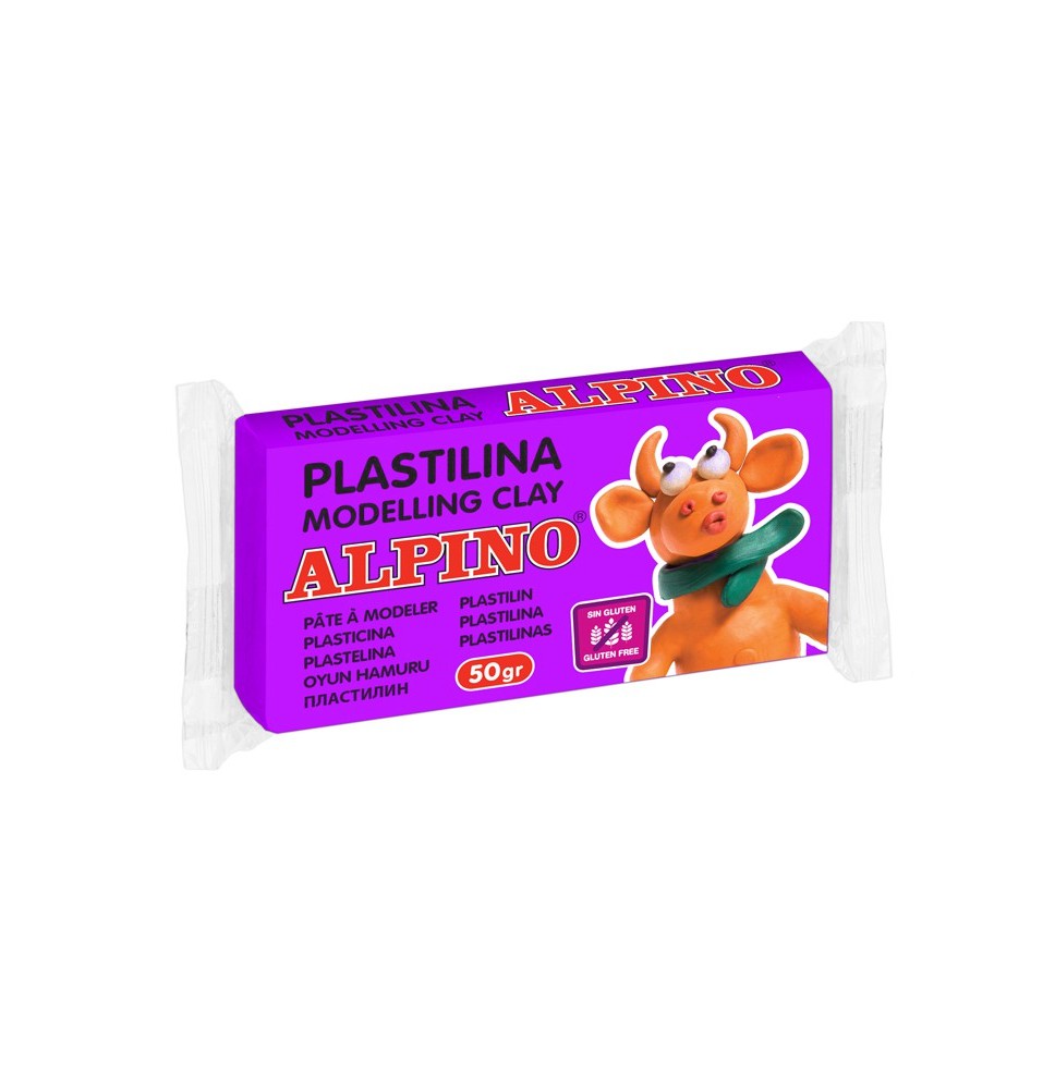 Plastilinas ALPINO 50g violetinis