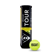 Teniso kamuol. DUNLOP TOUR BRILLIANCE 4-tube ITF