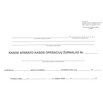 Kasos operacijų žurnalas, horizontalus, A4