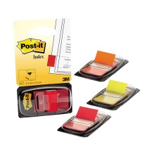 Lipnūs žymekliai Post-it, 25,4 x 43,2 mm, 50 lapelių, geltona