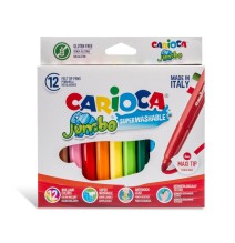 Flomasteriai CARIOCA JUMBO, 12 spalvų