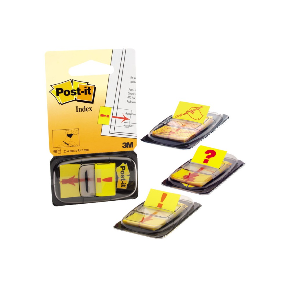 Lipnūs žymekliai Post-it Parašas, 25,4 x 43,2 mm, 50 lapelių