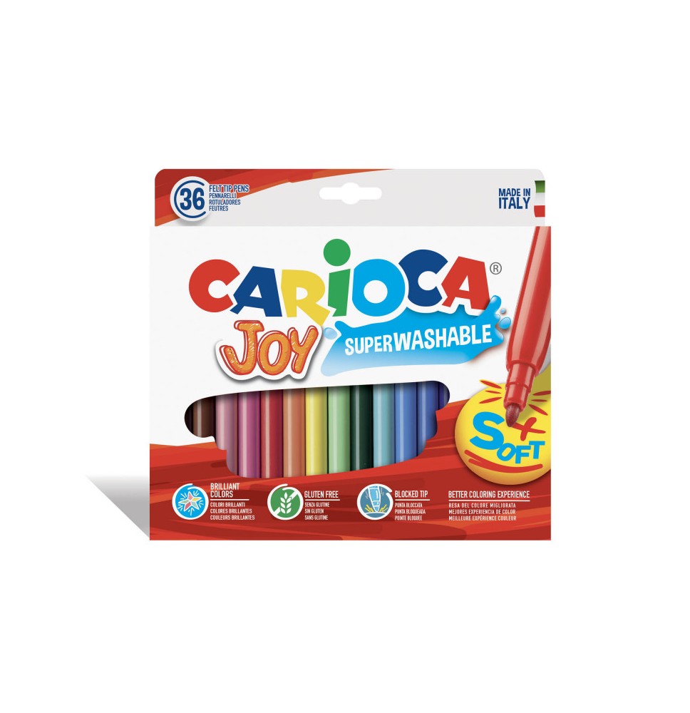 Flomasteriai CARIOCA JOY, 36 vnt.