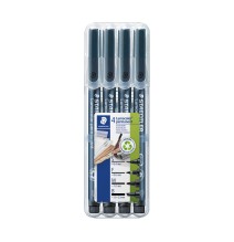 Permanentinių žymeklių rinkinys STAEDTLER LUMOCOLOR 31-9WP4GS, JUODA