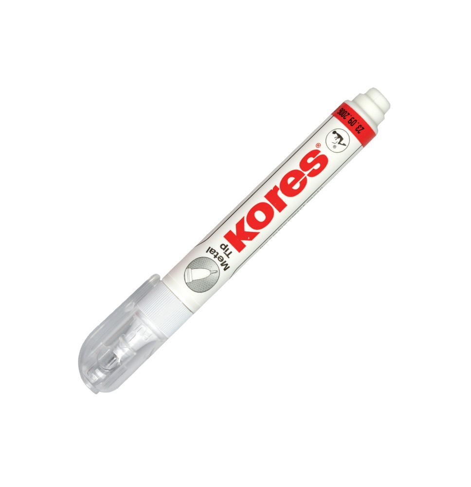 Korekcinis pieštukas KORES METAL TIP, 10 ml