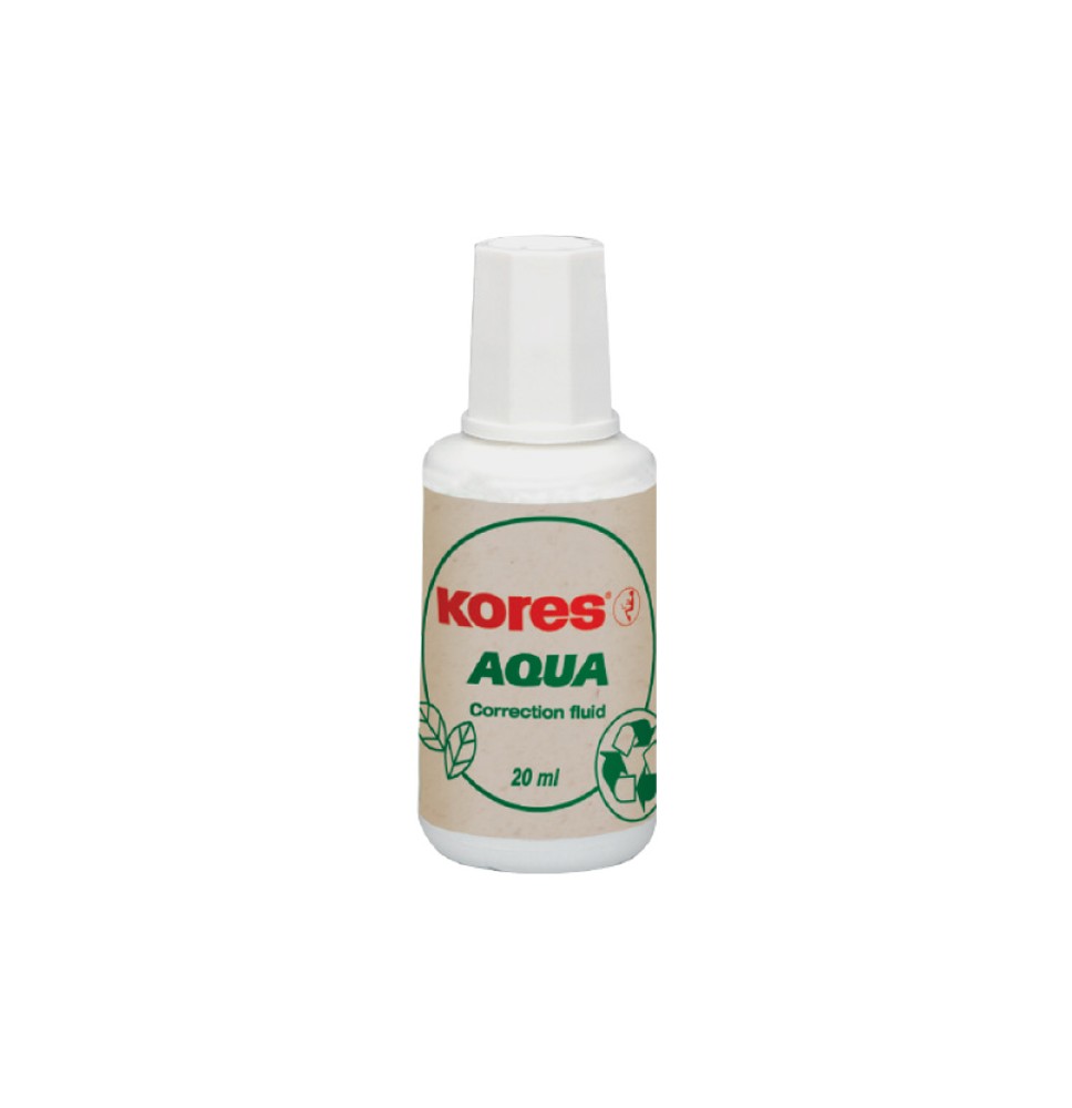 Korekcinis skystis KORES AQUA, 20 ml, su teptuku