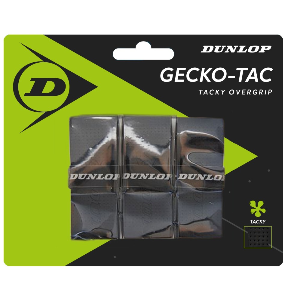 Teniso raketės virš. apvija GECKO-TAC 3vnt. Black