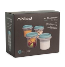 Miniland hermetiški indeliai (4 vnt.x250 ml)