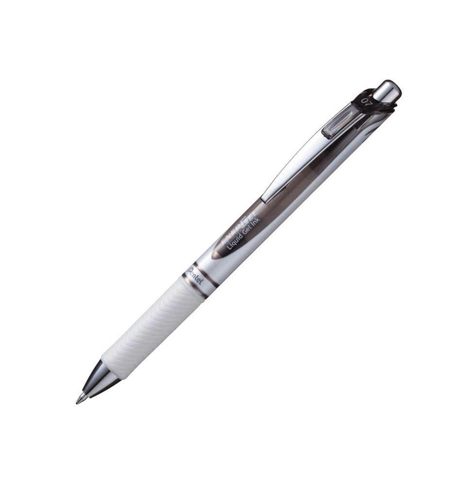 Automatinis rašiklis PENTEL ENERGEL PEARL WHITE 0.5 mm, juodos spalvos rašalas