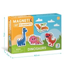 Dodo magnetukų rinkinys Dinozaurai (15 el.)