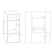 Įmontuojama orkaitė KERNAU KBO 0946 SK B, 45cm