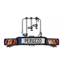 Autobagažinė Peruzzo Siena // 4 dviračiam, ant kablio, atlenkiama (plienas)