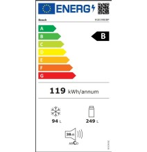 Šaldytuvas Bosch KGE398IBP