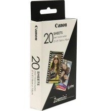 Canon 20 sheets ZP-2030 Photo Paper, White, 5 x 7.6 cm