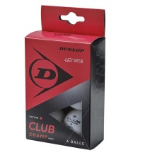 Stalo teniso kamuoliukai Dunlop CLUB CHAMP 1žv. 6vnt White