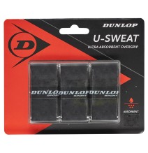 Teniso raketės virš. apvija U-SWEAT 3vnt. black