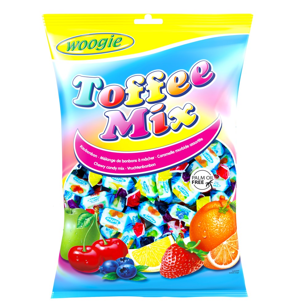 Saldainiai WOOGIE, Toffee mix, 1 kg