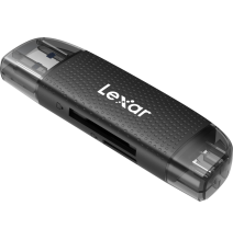 Lexar Cardreader Dual Slot USB-A/C (LRW310X) Supports microSD and SD cards (USB 3.1)