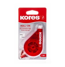 Korekcinė juostelė KORES ROLL ON RED, 4,2 mm x 15 m