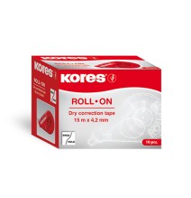 Korekcinė juostelė KORES ROLL ON RED, 4,2 mm x 15 m