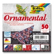 Origami 10x10/50l Folia Ornamentas