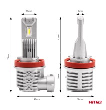 LED lemputė H8/H9/H11 X1 Series AMiO