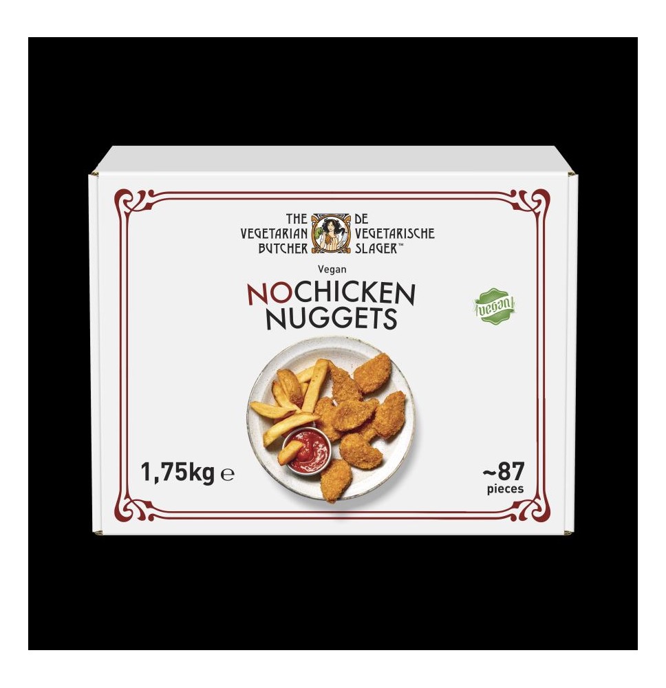 Šaldyti veganiški kepsneliai THE VEGETARIAN BUTCHER Nochicken nuggies, 1,75 kg