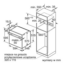 Orkaitė Bosch HBG539EB0