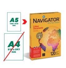 Biuro popierius NAVIGATOR A5, 120 g/m2, 250 lapų