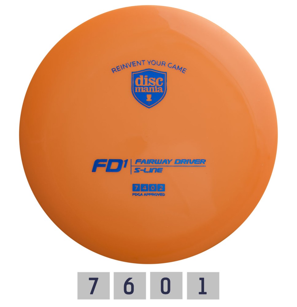 Diskgolfo diskas Fairway Driver S-LINE FD1 Orange