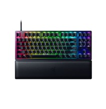 Razer Huntsman V2 Tenkeyless Laidinė žaidimų klaviatūra USB-C, RGB, Clicky Purple Switch, US, Juoda