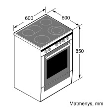 Elektrinė viryklė Bosch HKR39A250U