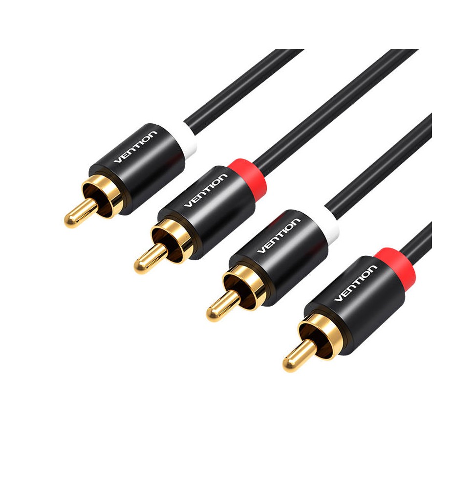 Vention 2RCA (Cinch) to 2RCA (Cinch) Cable VAB-R06-B200 2m (black)