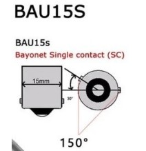 LED posūkio lemputė CREE 80W Bau15s 12-24V Geltona PY21W