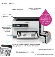 Epson EcoTank M2120 Spausdintuvas rašalinis nespalvotas MFP A4 32 ppm USB Wi-Fi