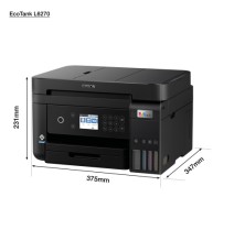 Epson EcoTank L6270 Spausdintuvas rašalinis spalvotas MFP A4 33 ppm USB Wi-Fi Ethernet LAN