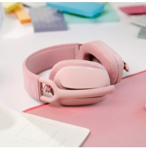 Logitech Zone Vibe 100 Belaidės ausinės, Bluetooth, Rose