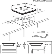 Įmontuojama indukcinė kaitlentė Electrolux LIB60420CK